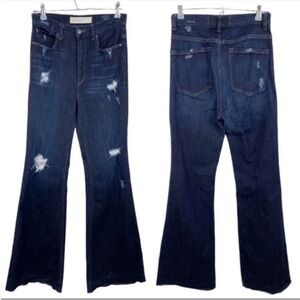 MARC BY MARC JACOBS High Rise Flare Distressed Flare Jeans size 29